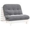 futon med madras 100x206x11 cm massivt fyrretræ