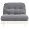 futon med madras 100x206x11 cm massivt fyrretræ