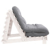 futon med madras 100x206x11 cm massivt fyrretræ