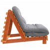 futon med madras 100x206x11 cm massivt fyrretræ