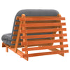 futon med madras 100x206x11 cm massivt fyrretræ