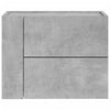 væghængte sengeborde 2 stk. 45x30x35 cm betongrå