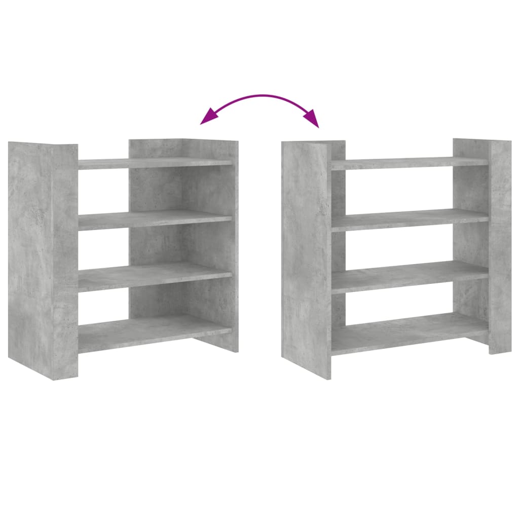 skænk 73,5x35x75 cm konstrueret træ betongrå