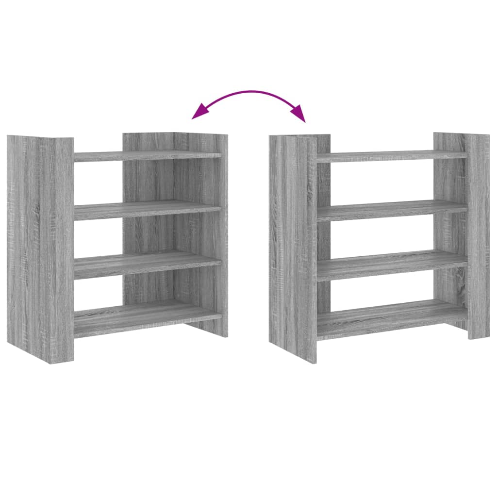 skænk 73,5x35x75 cm konstrueret træ grå sonoma-eg