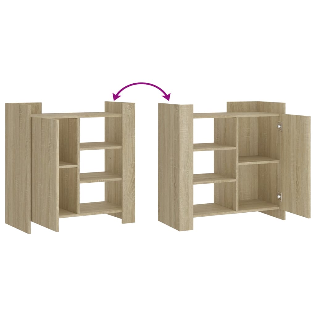 skænk 73,5x35x75 cm konstrueret træ sonoma-eg