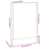 opvaskemaskinepanel Sonoma eg 45x3x67 cm konstrueret træ