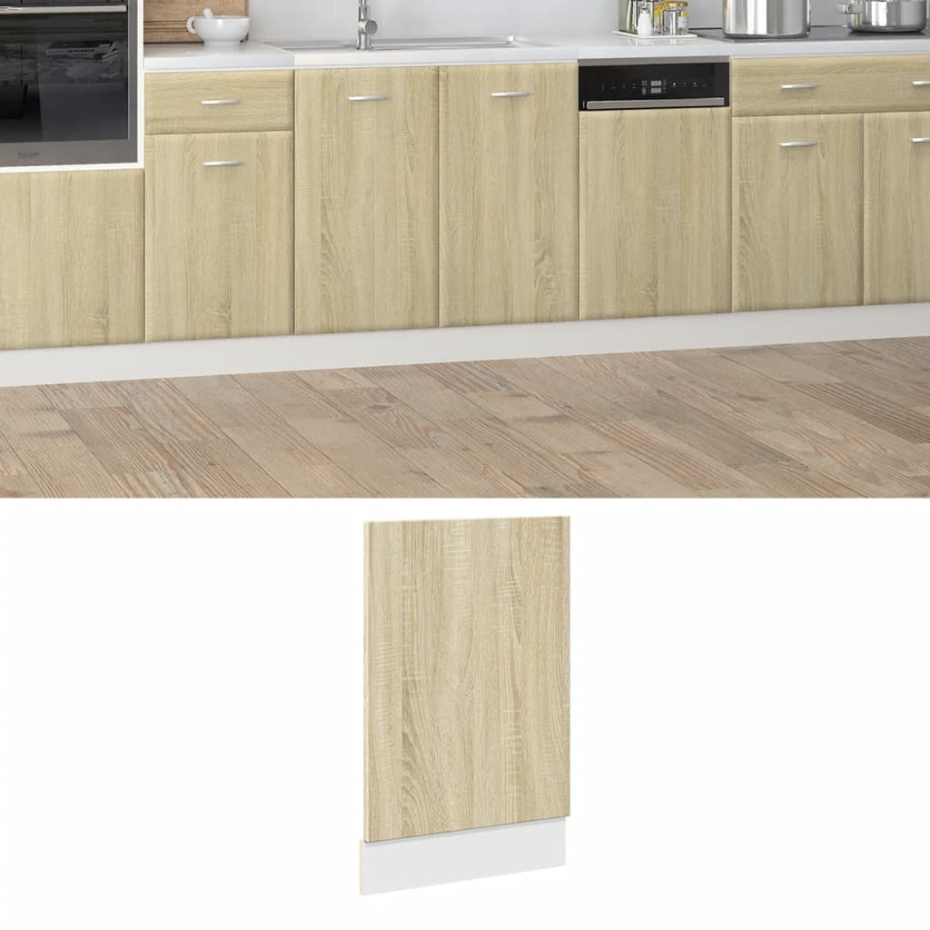 opvaskemaskinepanel Sonoma eg 45x3x67 cm konstrueret træ