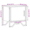 sengeborde 2 stk. 40x30x40 cm konstrueret træ sonoma-eg