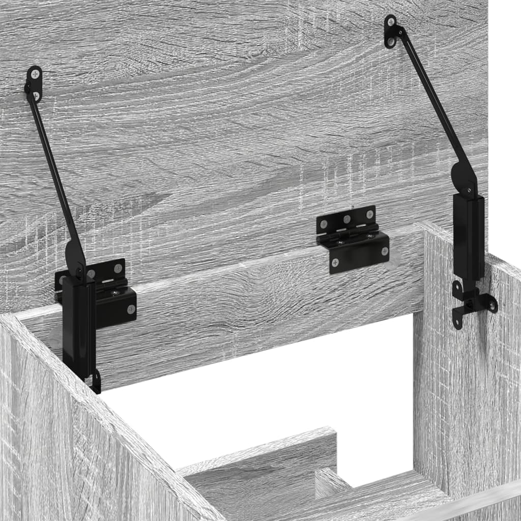 talerstol med hjul og skuffe 55x55x107 cm konstrueret træ