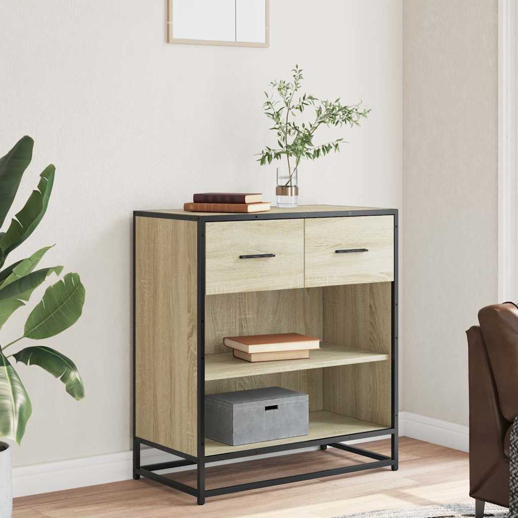 skab 68x35x76 cm konstrueret træ sonoma-eg