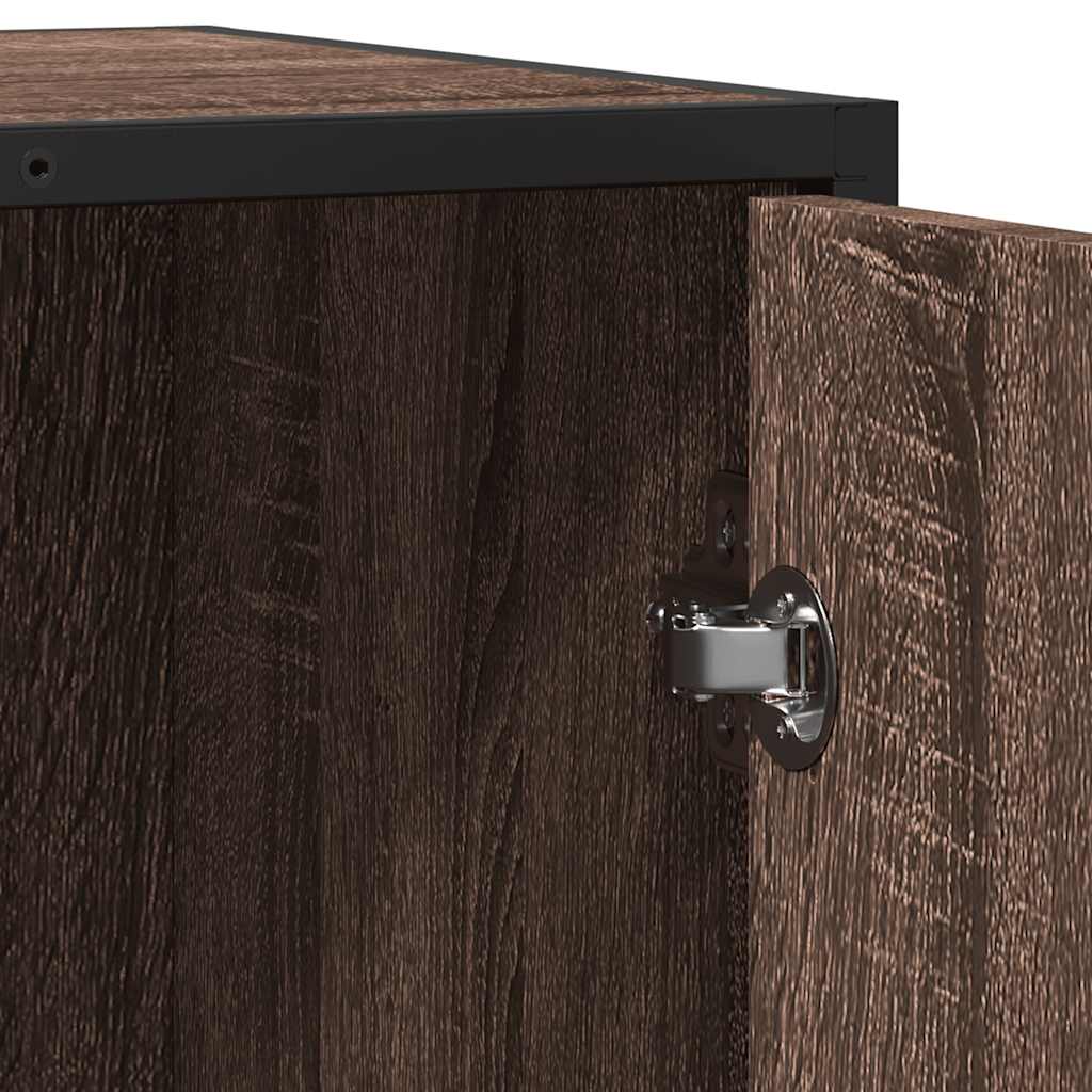 skænk 62x35x76 cm konstrueret træ brun egetræsfarve