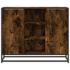 skænk 92x35x76 cm konstrueret træ røget egetræsfarve