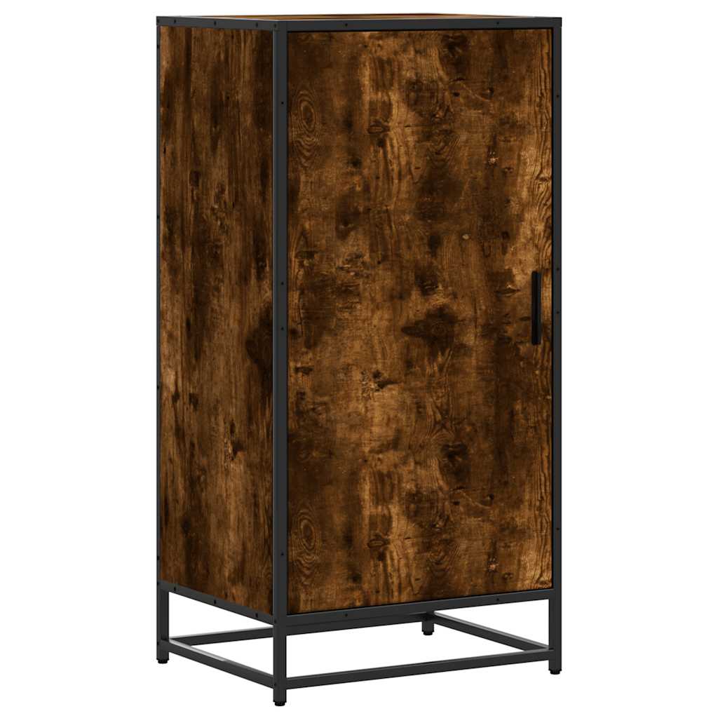 skostativ 48x38x97,5 cm konstrueret træ røget egetræsfarve