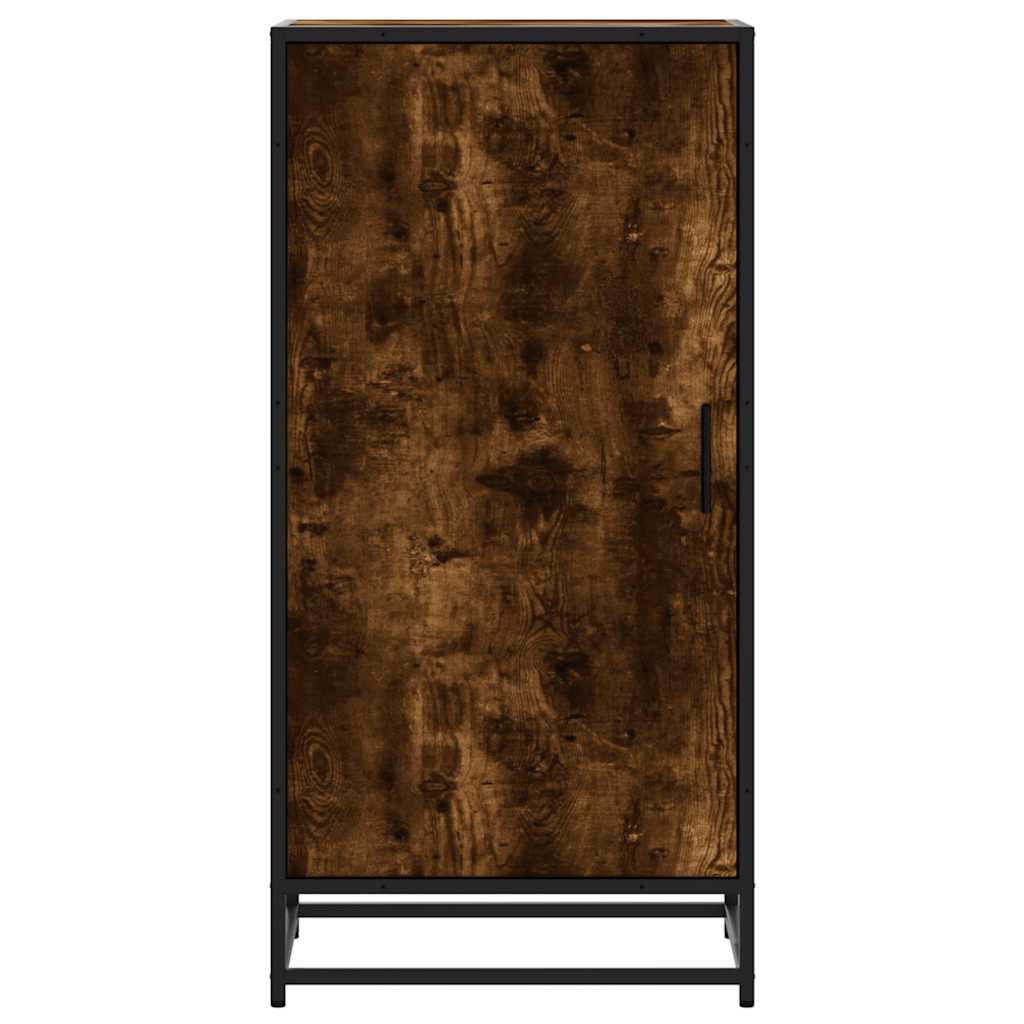 skostativ 48x38x97,5 cm konstrueret træ røget egetræsfarve