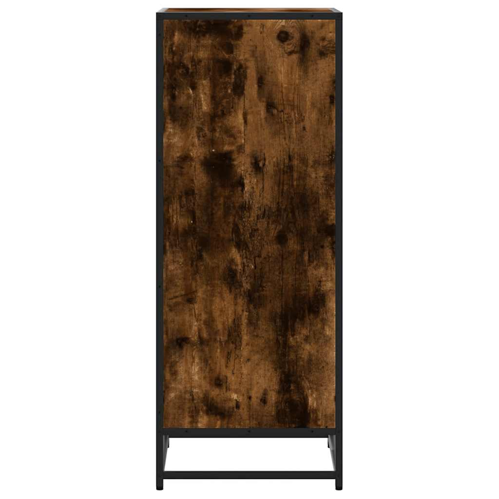 skostativ 48x38x97,5 cm konstrueret træ røget egetræsfarve