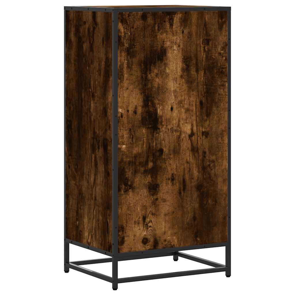 skostativ 48x38x97,5 cm konstrueret træ røget egetræsfarve