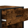 skostativ 48x38x97,5 cm konstrueret træ røget egetræsfarve