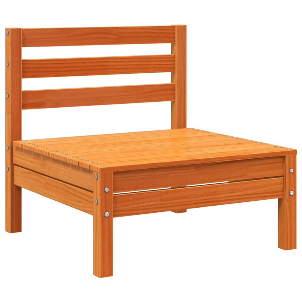 sofasæt til haven 8 dele med hynder massivt fyr gyldenbrun