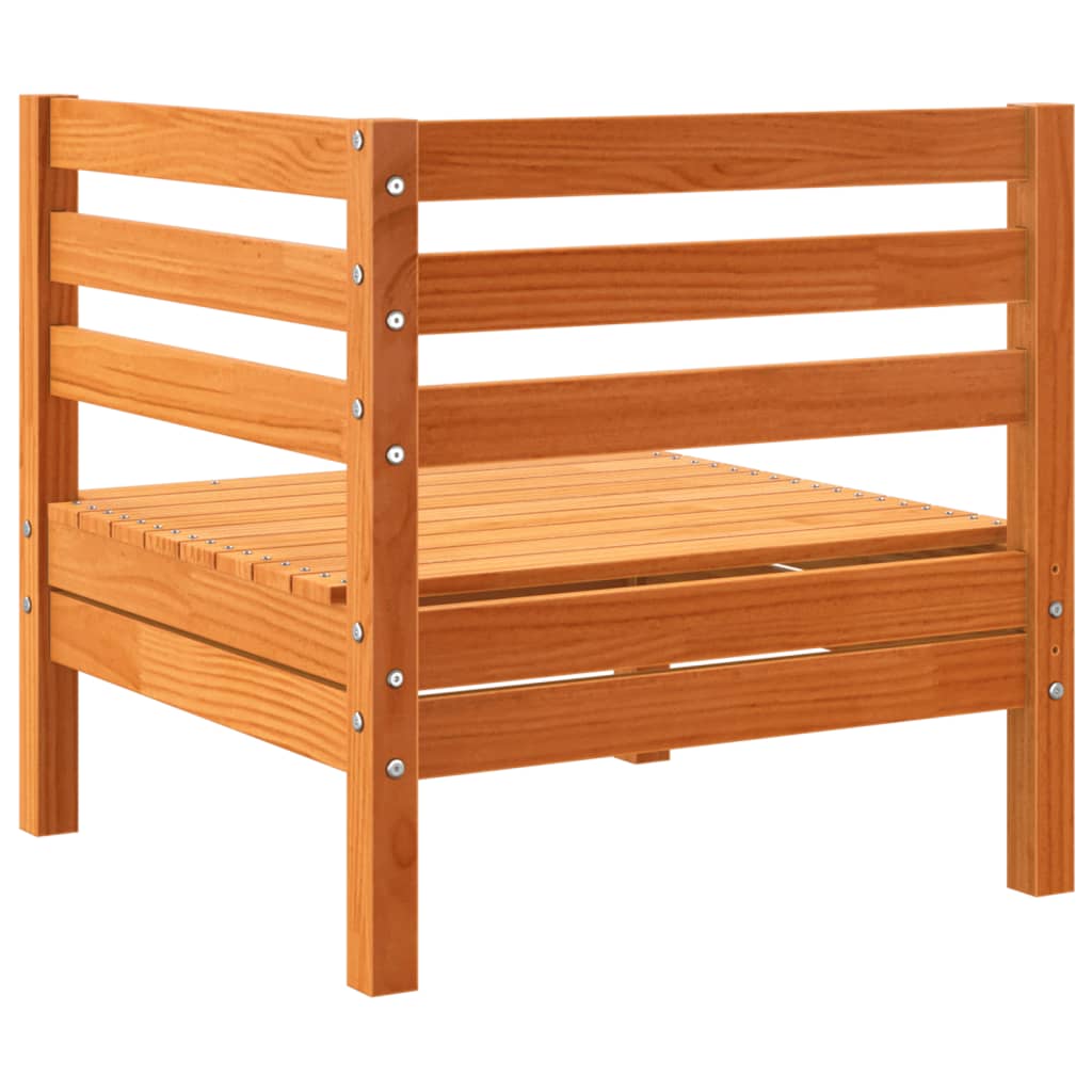 sofasæt til haven 8 dele med hynder massivt fyr gyldenbrun