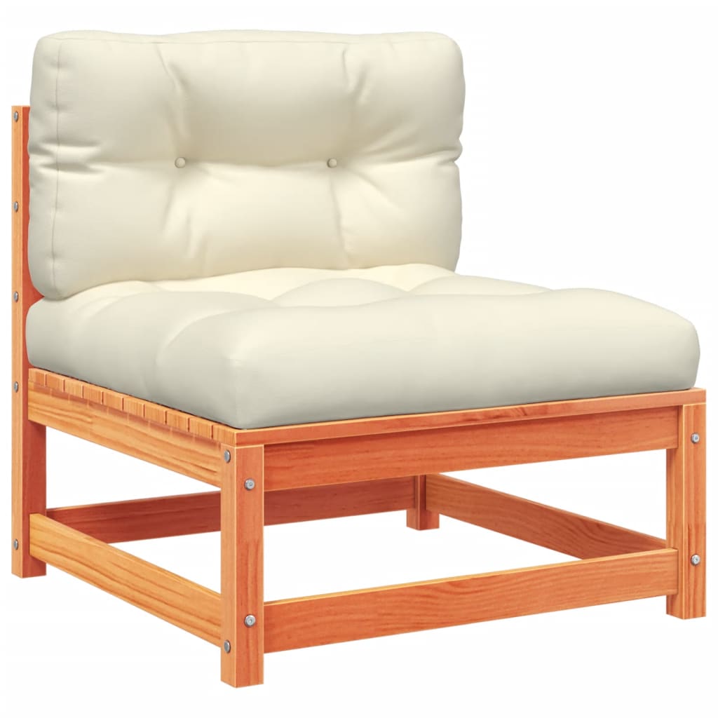 sofasæt til haven 8 dele med hynder massivt fyr gyldenbrun