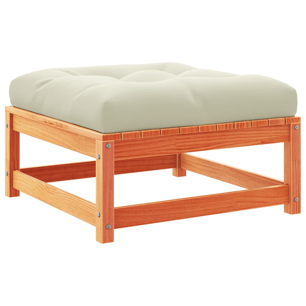 sofasæt til haven 8 dele med hynder massivt fyr gyldenbrun