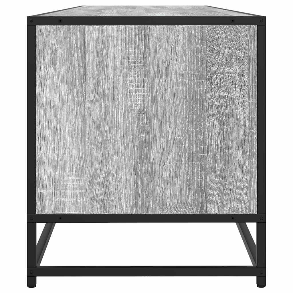 tv-skab 180,5x40x46 cm konstrueret træ grå sonoma-eg