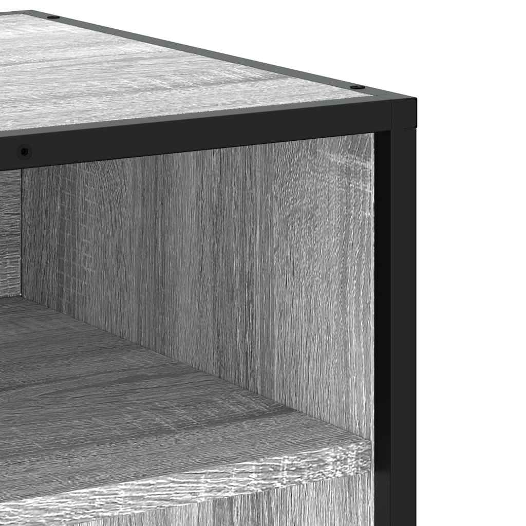 tv-skab 180,5x40x46 cm konstrueret træ grå sonoma-eg