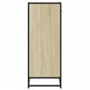 skoskab 75x38x97,5 cm konstrueret træ og metal sonoma-eg