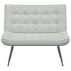 bænk 110x74x84 cm velour lysegrå