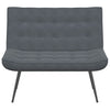 bænk 110x74x84 cm velour mørkegrå