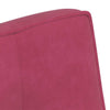 bænk 110x74x84 cm velour vinrød