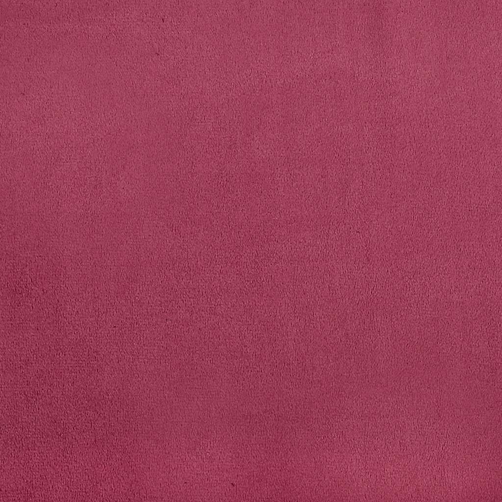 bænk 110x74x84 cm velour vinrød