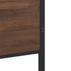 sengeramme 140x200 cm uden madras metal brun egetræsfarve
