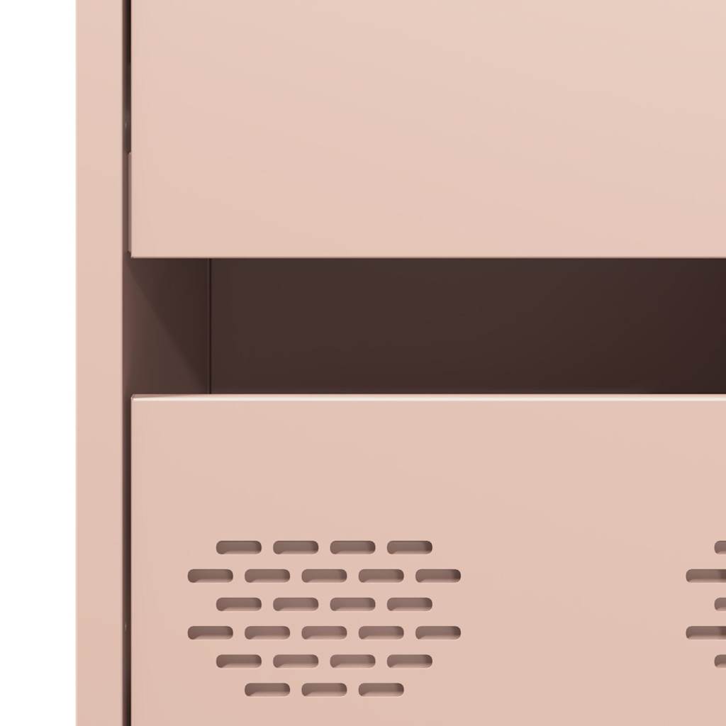 skab 68x39x101,5 cm stål lyserød
