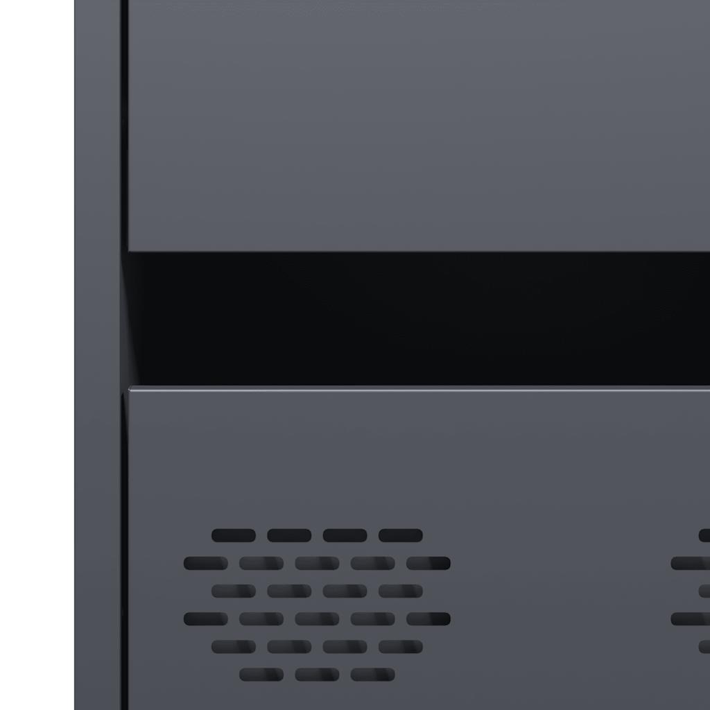 skab 68x39x101,5 cm stål antracitgrå