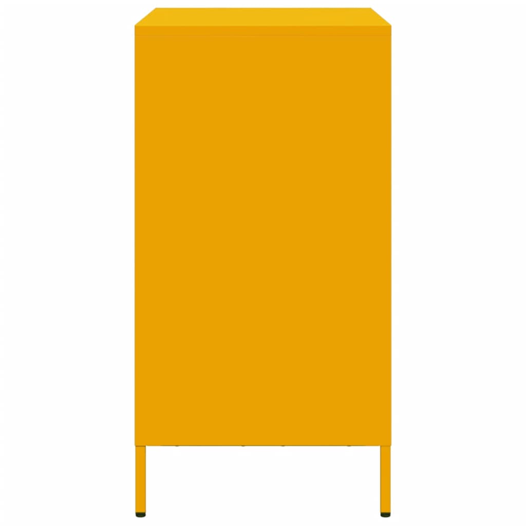 skab 68x39x73,5 cm koldvalset stål sennepsgul
