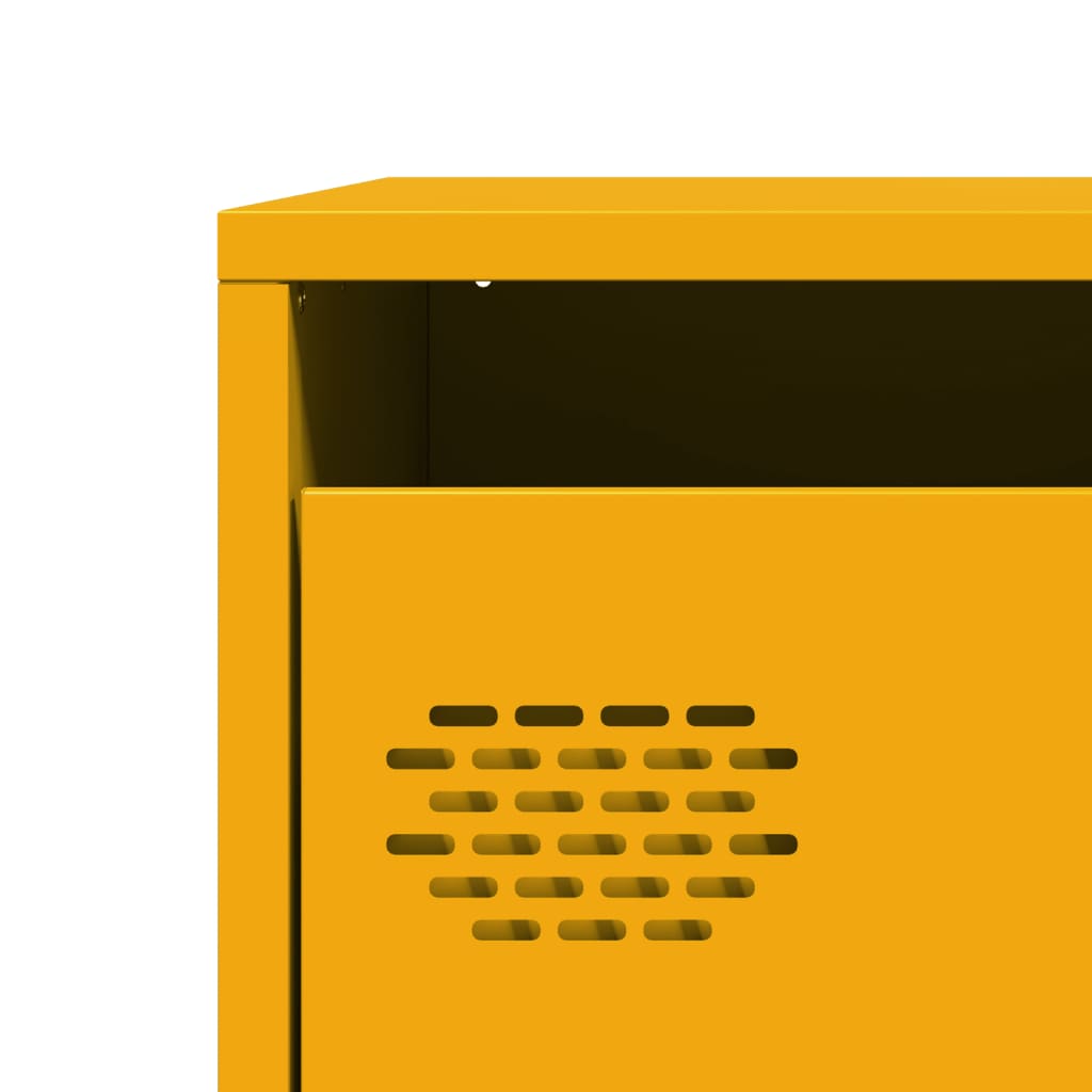 skab 68x39x73,5 cm koldvalset stål sennepsgul