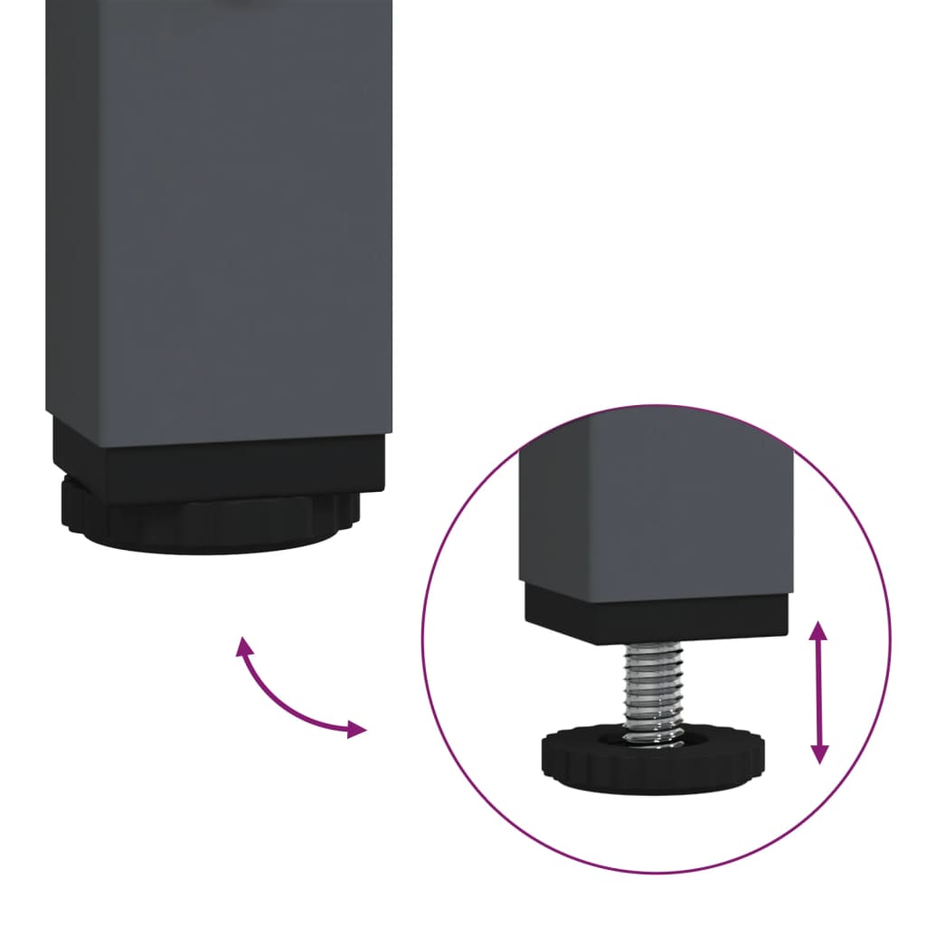 skænk 68x39x73,5 cm koldvalset stål antracitgrå