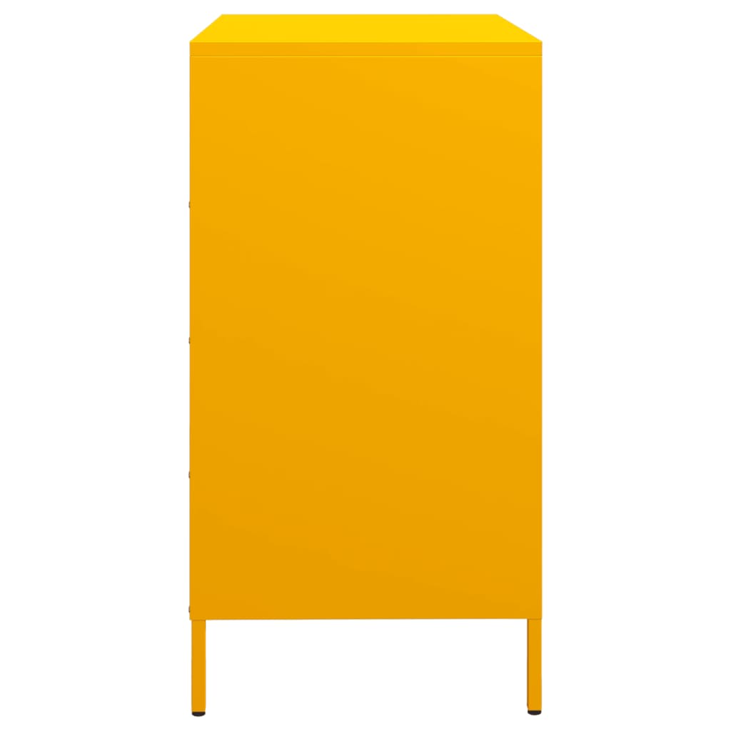 skab 68x39x73,5 cm koldvalset stål sennepsgul