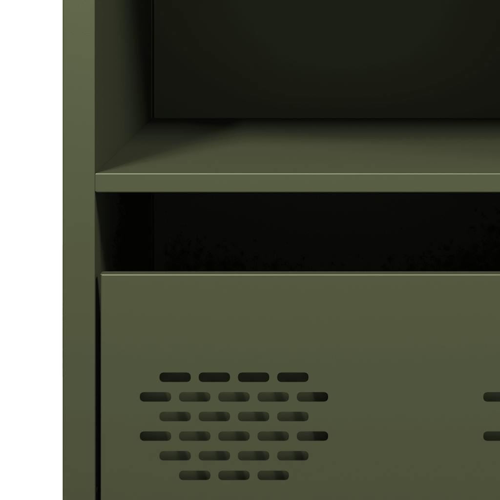 skab 35x39x73,5 cm koldvalset stål olivengrøn