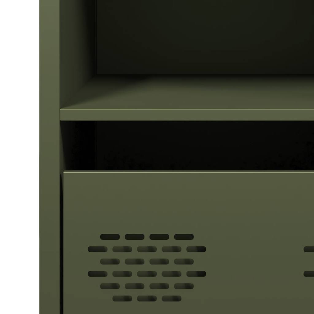 skab 68x39x73,5 cm koldvalset stål olivengrøn