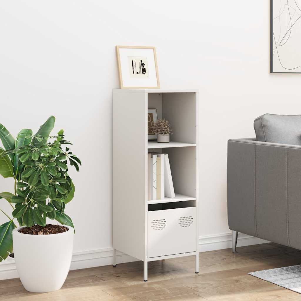 skab 35x39x103,5 cm stål hvid