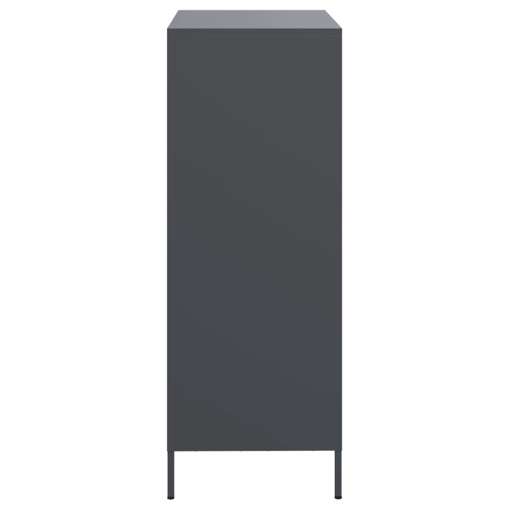 skab 68x39x103,5 cm stål antracitgrå
