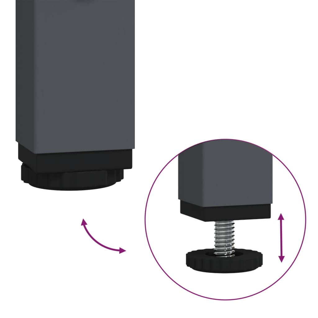 skab 68x39x103,5 cm stål antracitgrå
