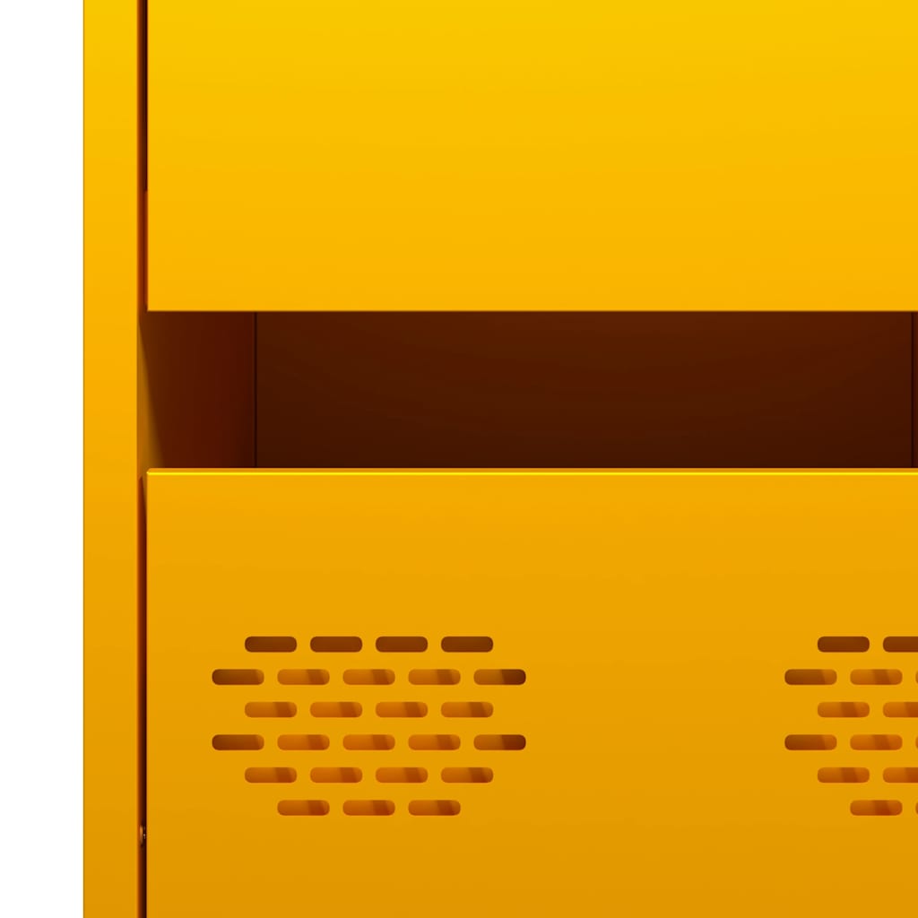 skab 35x39x73,5 cm koldvalset stål sennepsgul