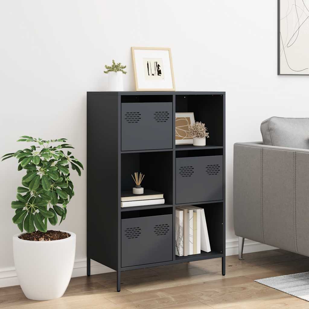 skab 68x39x103,5 cm stål antracitgrå