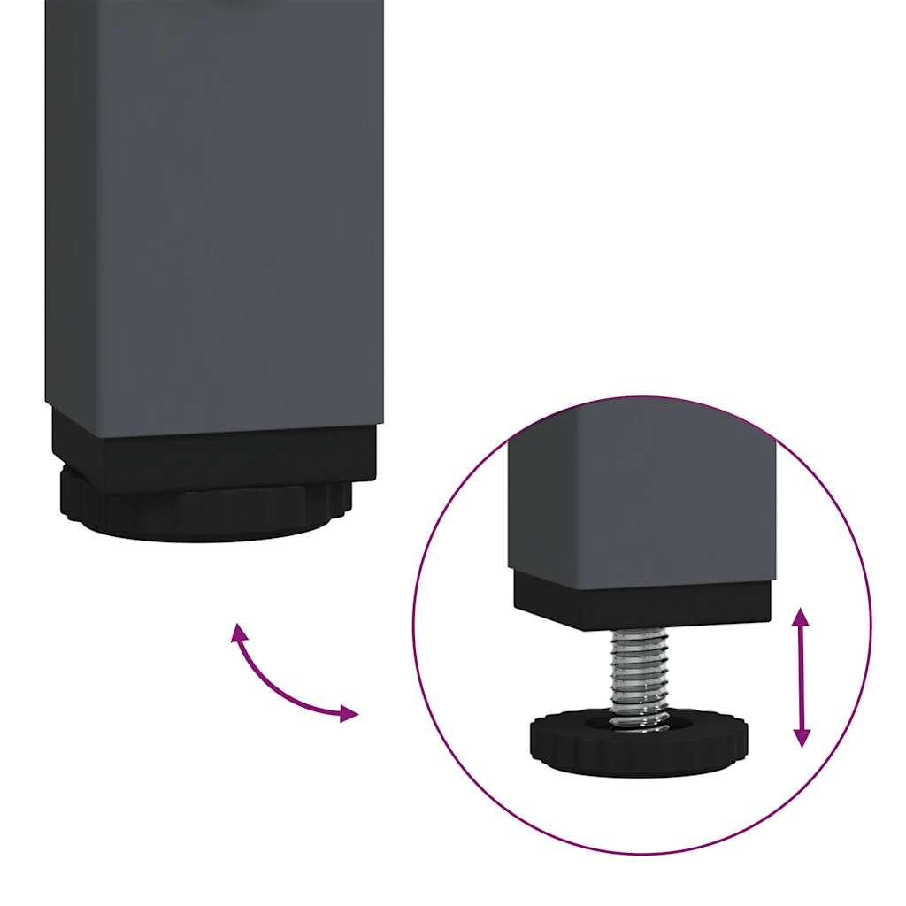 skab 68x39x103,5 cm stål antracitgrå