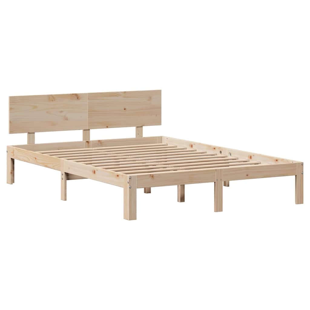 sengeramme med skuffer 120x200 cm massivt fyrretræ