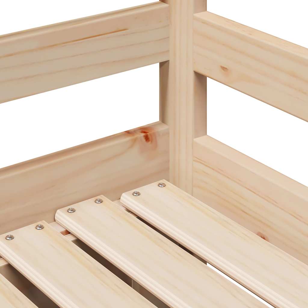 daybed med udtræk og skuffer uden madras 80x200 cm