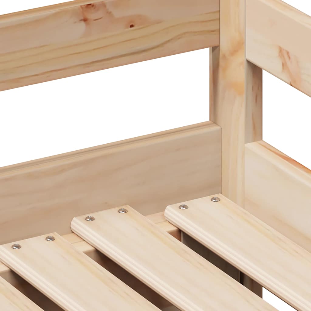 daybed med udtræk og skuffer uden madras 80x200 cm